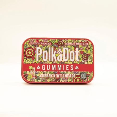 Polkadot Mushroom Chocolate. Infused with 4g of the best magic mushrooms, our Polkadot Cherry Kiwi Limeade Gummies will take you on a pleasant psychedelic voyage.