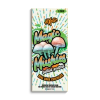 Hixotic Magic Mushies Review. Recommended dose is 1 chocolate square to achieve mood enhancement, mild euphoria, and increased creativity