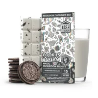 Tre House Chocolate. Their products offer a distinctive experience, blending the pleasure of chocolate with the potential psychoactive effects of mushrooms.   Tre House Mushroom Bar Review